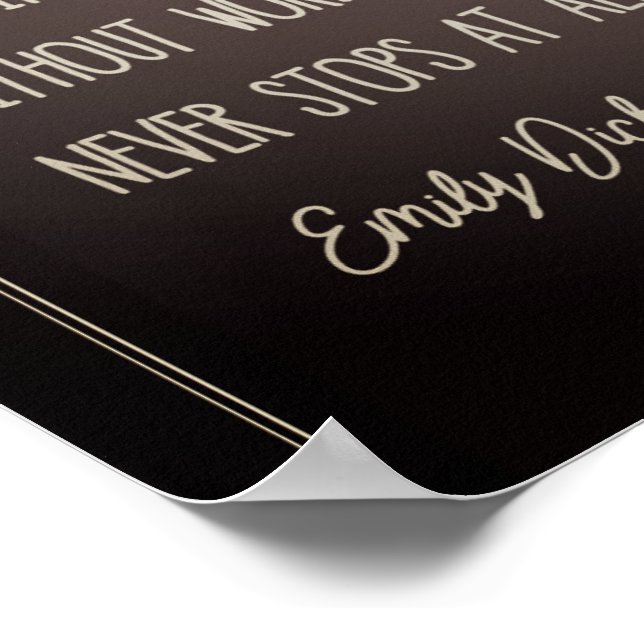 HOFFE etwas mit Federn Poster (Ecke)