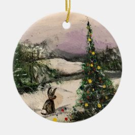 Hoffe Weihnachten! Keramik Ornament