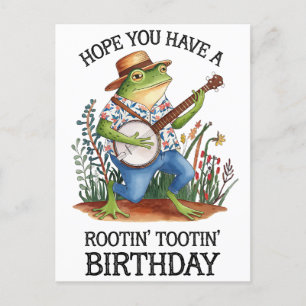 Hoffentlich hast du einen tolles Geburtstagsfrosch Postkarte