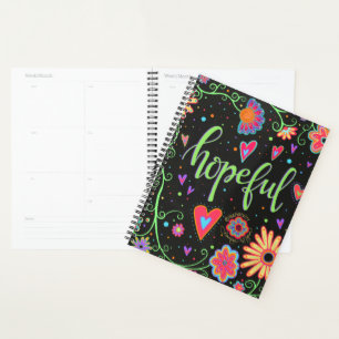 Hoffentlich Hübsch floral Trendy Inspirierend Schw Planer