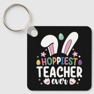 Hoffentlich Lehrer je Schule Ostern Bunny Egg Schlüsselanhänger