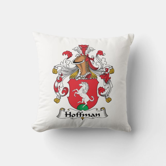 Hoffman-Familienwappen Kissen (Vorderseite)