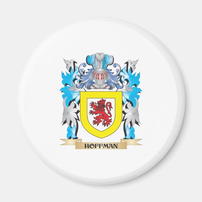 Hoffman-Wappen - Familienwappen Magnet (Vorne)