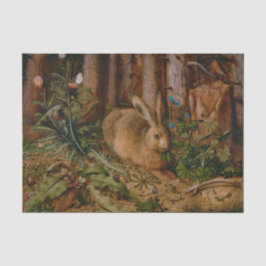 Hoffmann Hare Forest Nature Malerei Seidenpapier