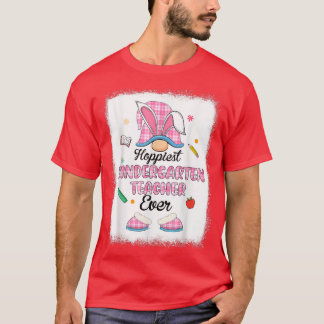 Hoffnest Kindergarten Lehrer je Kariert Gnome Bun T-Shirt