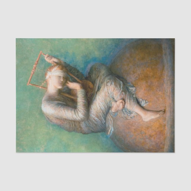 Hoffnung, 1886 von George Frederic Watts Seidenpapier (Vorderseite)