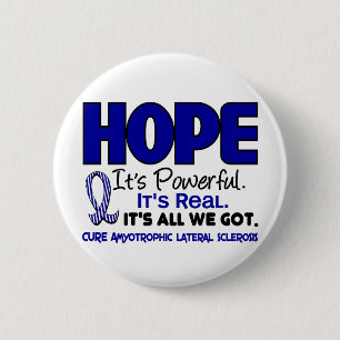 HOFFNUNG 1 ALS Lou Gehrig's Disease Button
