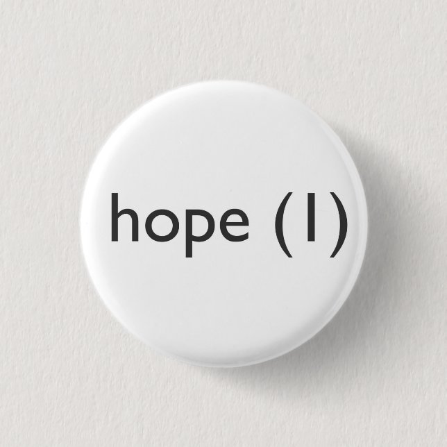 Hoffnung (1), Knopf Button (Vorderseite)