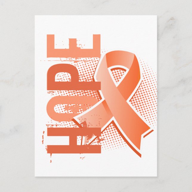 Hoffnung 2 Endometriumkrebs Postkarte (Vorderseite)