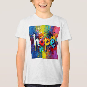 Hoffnung Abstrakt Graffiti-Stil 104 Tri-Blend Shirt