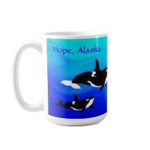 Hoffnung, Alaska Orcas - 15 oz. Combo-Tasse