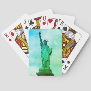 Hoffnung Amerikas - Lady Liberty Statue NYC Spielkarten