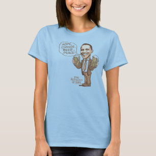 Hoffnung, Änderung, Bier… Frieden Barack Obama T-Shirt