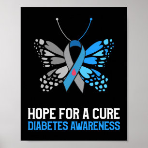 Hoffnung auf ein Heilmittel Diabetes Grad 1 Diabet Poster