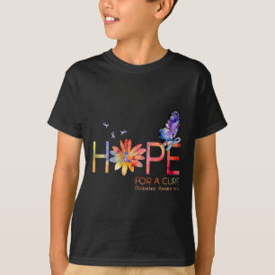 Hoffnung auf eine Heilung Diabetes Bewusstsein Sch T-Shirt