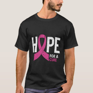 Hoffnung auf eine Heilung K Ribbon Brustkrebs Bewu T-Shirt