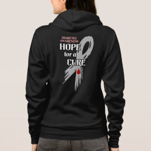 Hoffnung auf eine Heilung/Torn Ribbon...Diabetes Hoodie