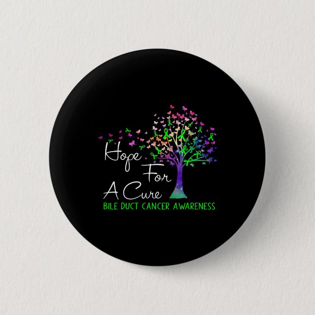 Hoffnung auf einen Heilschlamm Krebs Aufklärungsba Button (Vorderseite)