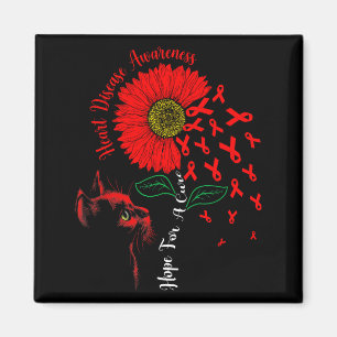 Hoffnung auf Heilung Sonnenblume Schwarze Katze He Magnet