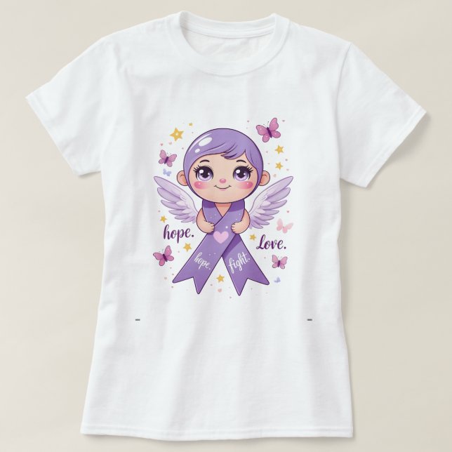 Hoffnung auf Kampf gegen den Bauchspeicheldrüsenkr T-Shirt (Design vorne)