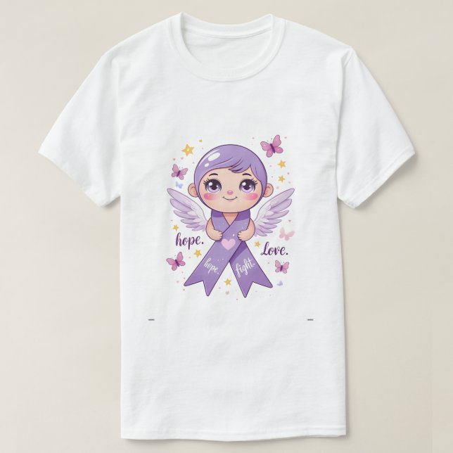 Hoffnung auf Kampf gegen den Bauchspeicheldrüsenkr T-Shirt (Design vorne)