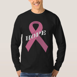 Hoffnung auf rosa Schleife Brustkrebs Bewusstsein T-Shirt