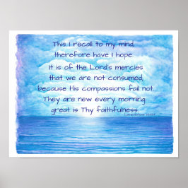 Hoffnung aus den Lamentationen Poster