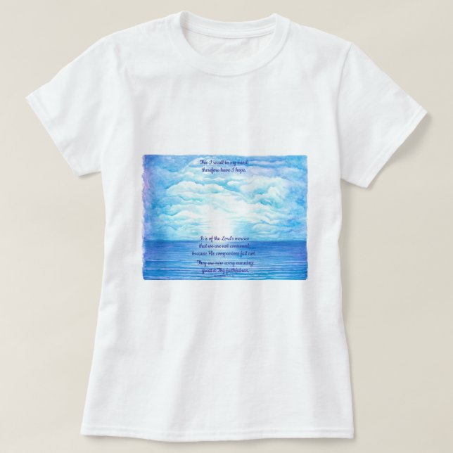 Hoffnung aus den Lamentationen T-Shirt (Design vorne)
