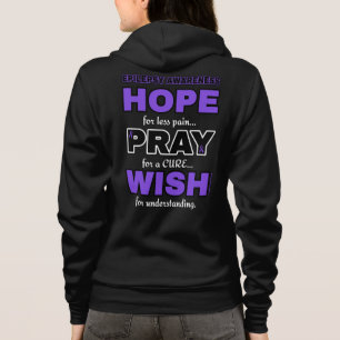 Hoffnung Bete Wisch...Epilepsie Hoodie