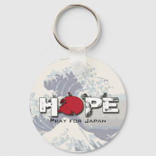 HOFFNUNG - beten Sie für Japanschlüsselketten Schlüsselanhänger