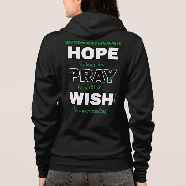 Hoffnung Beten wünscht...Gastroparesis Hoodie (Rückseite)
