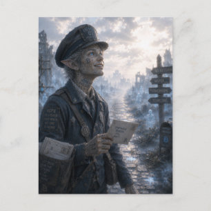 Hoffnung / Briefträger / Endlose Straße Postkarte