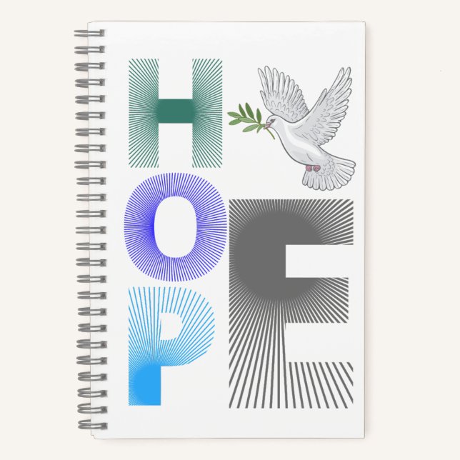 Hoffnung - Christliche Glaubenshefte Notizbuch (Vorderseite)