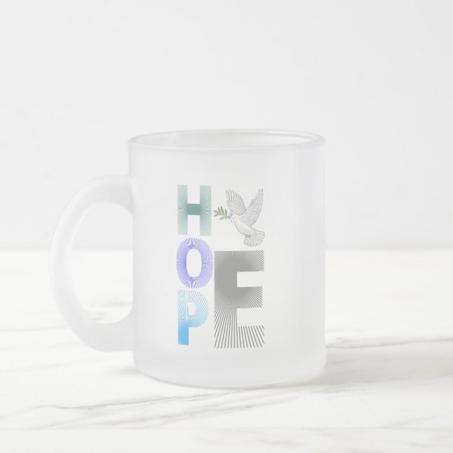 Hoffnung - Christlicher Glaube Inspiration Tasse (Links)