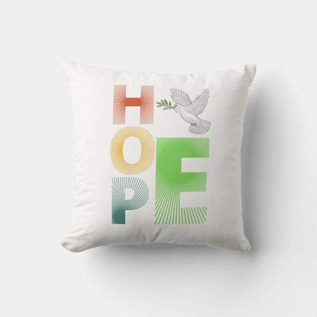 Hoffnung - Christlicher Glaube Inspirationsquellen Kissen (Vorderseite)