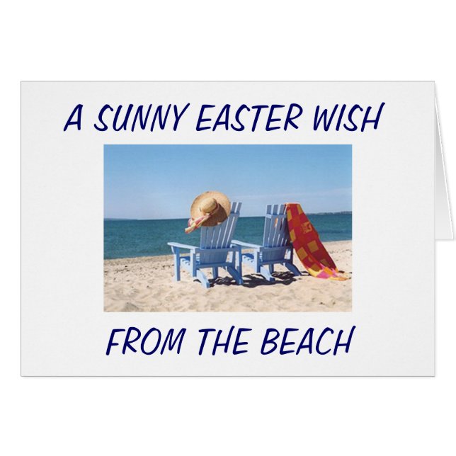 HOFFNUNG **EASTER** IST WIE EIN TAG AM STRAND (Vorderseite (Horizontal))