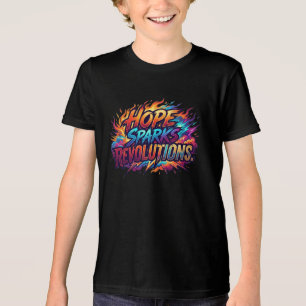 Hoffnung entfacht Revolutionen – Inspirierendes Zi Tri-Blend Shirt