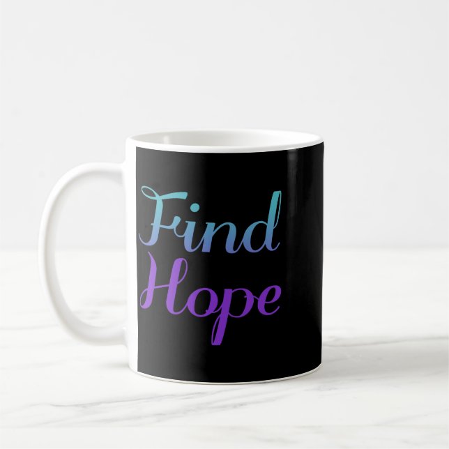 Hoffnung Finden Präventionsdesign Kaffeetasse (Links)