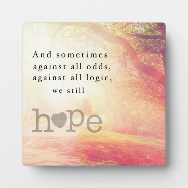 Hoffnung Fotoplatte (Vorderseite)