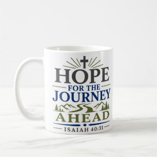 Hoffnung für die bevorstehende Reise Eleganter Gla Kaffeetasse