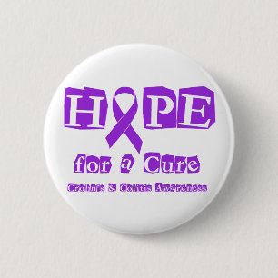 Hoffnung für eine Heilung für Crohns u. Kolitis Button