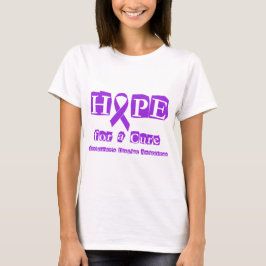 Hoffnung für eine Heilungs-lila Band Alzheimers T-Shirt