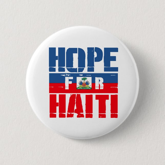 Hoffnung für Haiti Button (Vorderseite)