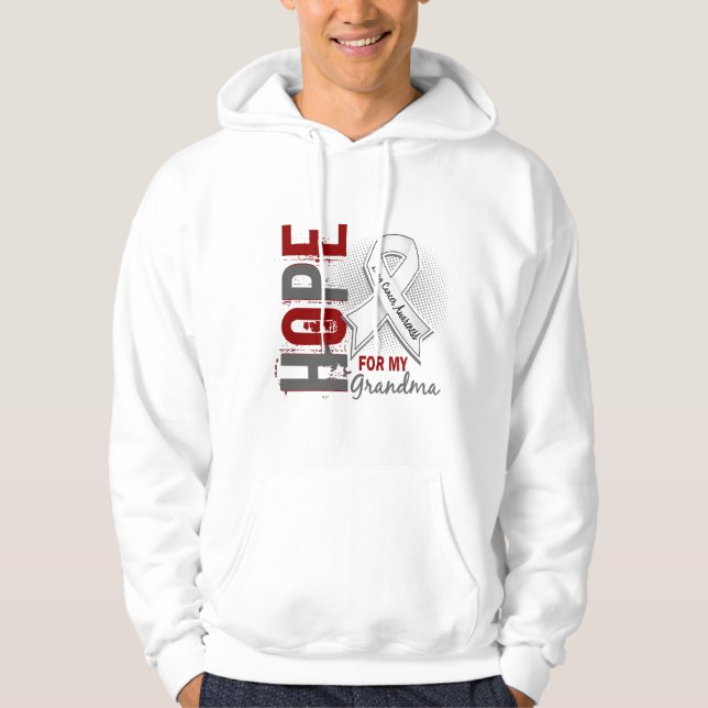 Hoffnung für meinen Großmutter-Lungenkrebs Hoodie (Vorderseite)