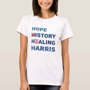 Hoffnung Geschichte Heilung Kamala Harris 2024 T-Shirt