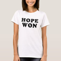 Hoffnung gewann Obama-Sieg-T-Shirt