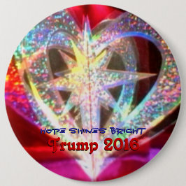 Hoffnung glänzt helles button