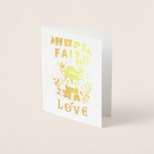 Hoffnung Glaube Liebe Folienkarte