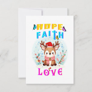 Hoffnung Glaube Liebe Karte