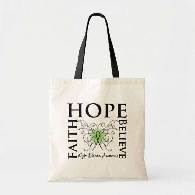 Hoffnung Glauben Glauben - Lyme-Krankheit Tragetasche (Vorne)